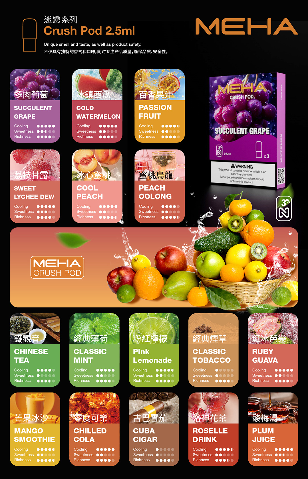 MEHA五代通用電子煙煙彈