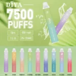 【DIYA叮啞】DIYA叮啞拋棄式-7500口 | 可充電 | 新增7口味