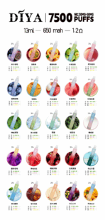 【DIYA叮啞】DIYA叮啞拋棄式-7500口 | 可充電 | 新增7口味：圖片 2