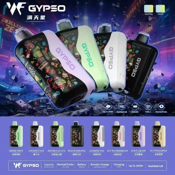 GYPSO滿天星30000口抛棄式電子煙-口味圖01