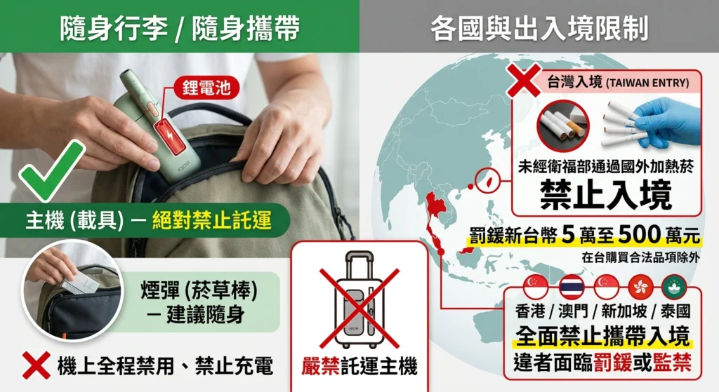 加熱菸可以帶上飛機嗎