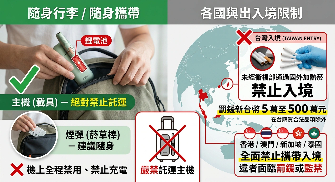 加熱菸可以帶上飛機嗎